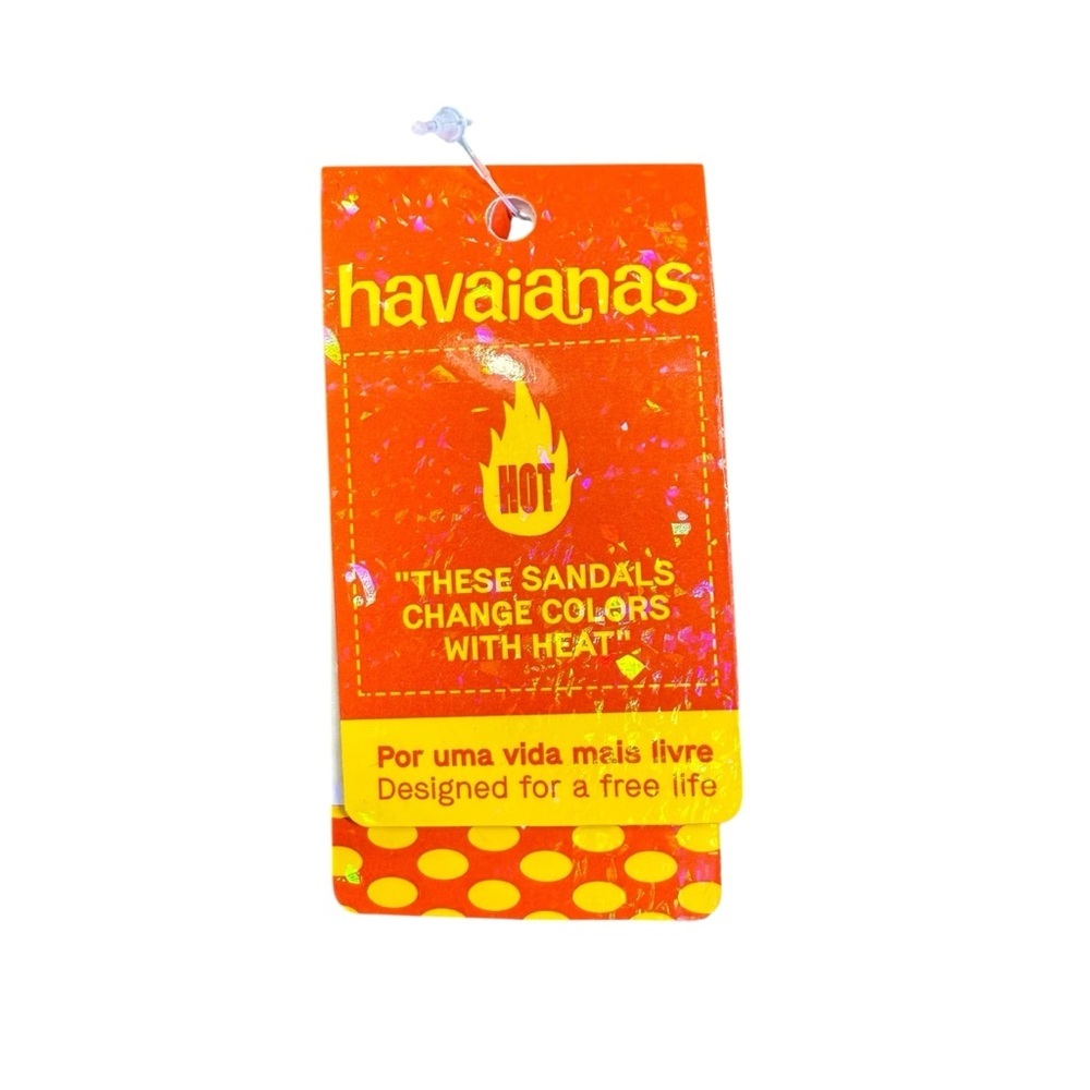 Market Havaianas Heat Reactive Flat top black sandals. New! 9/10M 11/12M - Picture 9 of 16